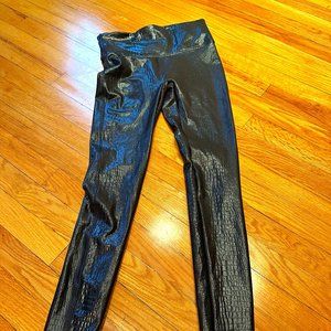 Spanx Faux Leather Croc Shine Leggings